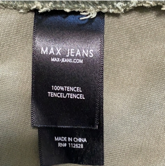 Max Jeans Utility Vest Army Green Size S - Picture 4 of 12